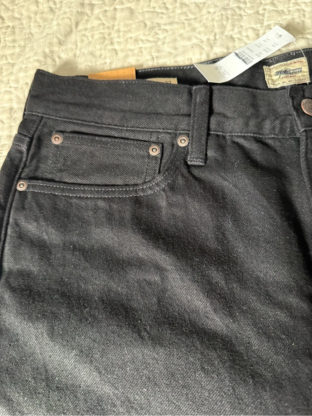 J.Crew Men's Classic Straight Jeans in Black Rinse.